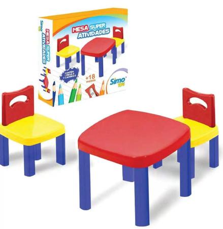 Totority 1 Conjunto Simulação Mesa e Cadeira Brinquedos Antigos