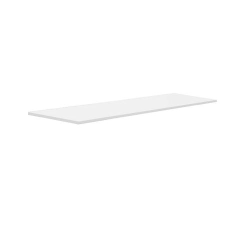 Imagem de Mesa Suspensa de Estudos Parede 120cm Escritório Suporte Cinza MDF Off White - Ahz Móveis