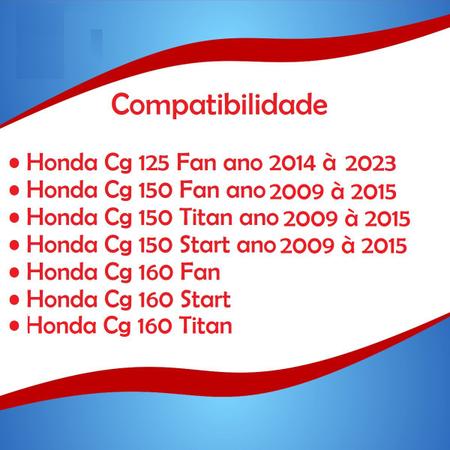 Imagem de Mesinha Cadeado Trava Mesa Guidão Honda Cg Fan 150 Titan 160 Start 125 150 160 Sem Alongador