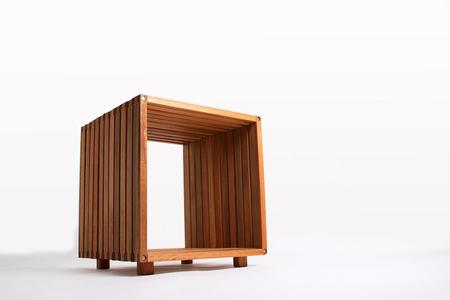 Imagem de Mesinha cubo módulo de madeira dominoes jatobá 45x45