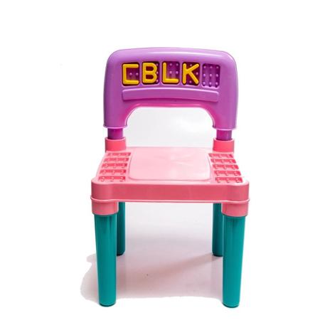 Imagem de Mesinha de Atividades Infantil Educativa E Didática E 2 Cadeiras Tritec