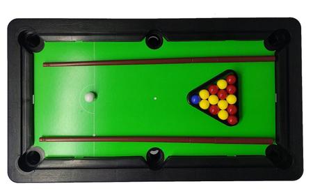 Mesinha Sinuca Snooker Brilhar C 02 Tacos Veludada 30x18cm - Alfabay - Cubo  Mágico - Quebra Cabeças - A loja de Profissionais e Colecionadores!