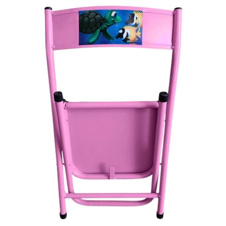 Imagem de Mesinha Infantil C/ 2 Cadeiras Ferro Didática Mesa Educativa 