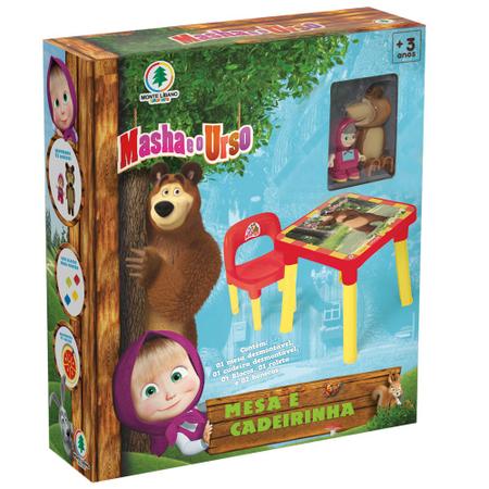 Imagem de Mesinha Infantil Com Cadeira Masha e o Urso Monte Libano 