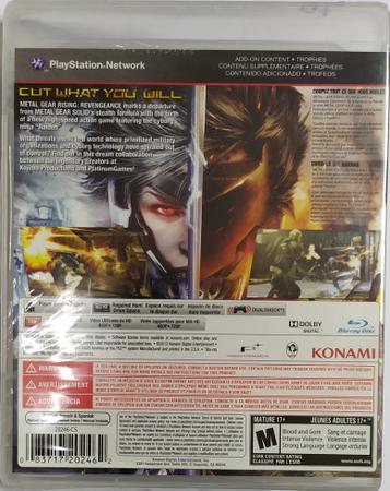 Metal Gear Rising Revengeance - Jogo PS3 Mídia Física - Sony - Outros Games  - Magazine Luiza