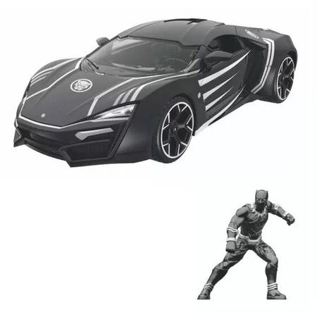 Metals Die Cast Pantera Negra e Lykan Hypersport 4964 - DTC Imagem de Metals Die Cast Pantera Negra e Lykan Hypersport 4964