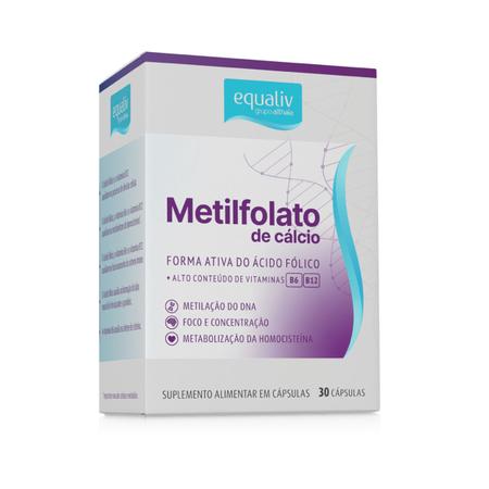 Imagem de Metilfolato - Follatus - Forma ativa do Àcido Fólico mais Vitaminas - 30 Cápsulas - Equaliv