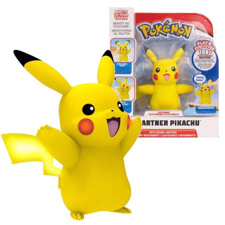 Boneco Pokemon Pikachu Com Som E luz - Sunny - Brinquedos é na Bmtoys