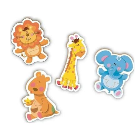 Jogo Quebra – Cabeça Animais e seus Filhotes – Meu Primeiro Quebra-cabeça  com Pinos com 4 peças – ABC Brinquedos - Pikoli Brinquedos Educativos