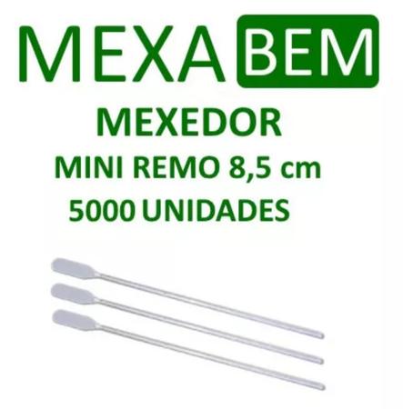 Imagem de Mexedor de Café 8,5cm Mexa Bem Caixa Fechada com 10 Pacotes de 500 unidades Cada