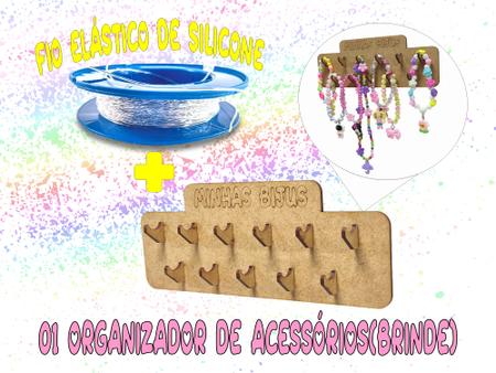 Imagem de Miçangas Maleta Kit De Fazer Pulseiras Colar Infantil 