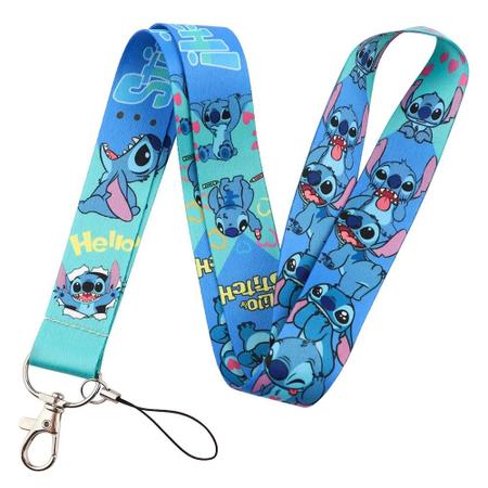 Imagem de Mickey Minnie Stitch Chaveiro Cordão ID Badge Holder Cartão De Crédito Telefone Charme Presente