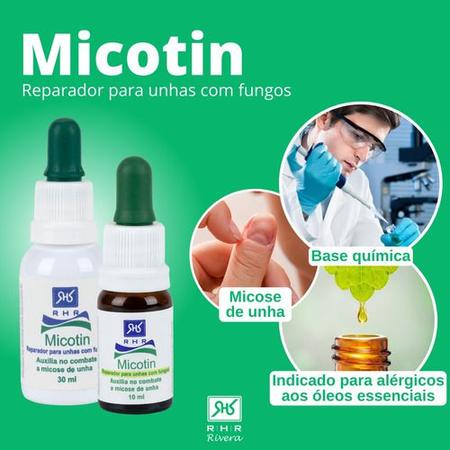 Imagem de Micotin 10ml Conta Gotas - Reparador Para Unhas Com Fungos
