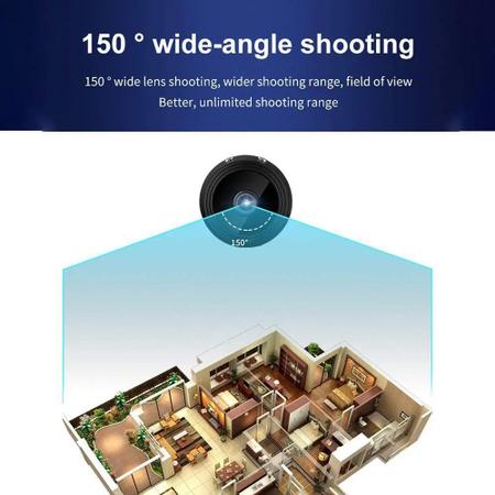 Imagem de Micro Câmera WiFi Monitoramento Espiã Segurança HD USB Carro bolsa Carro Casa Quarto 978