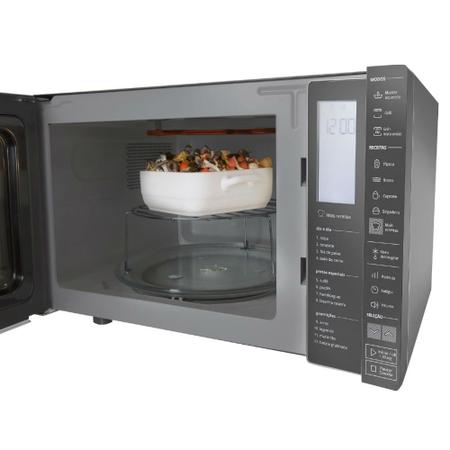 Imagem de Micro-ondas Brastemp 32 Litros cor Inox Espelhado com Grill e Painel Integrado - BMG45AR