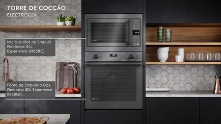 Imagem de Micro-ondas de Embutir Electrolux 34L cor Inox Experience com Painel Inteligente (ME3BC)