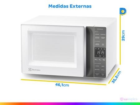 Imagem de Micro-ondas Electrolux 23L Branco Efficient