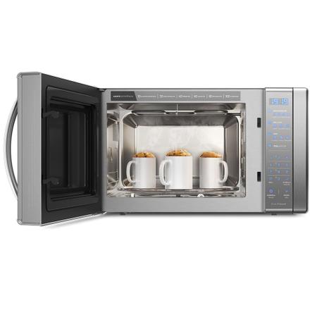 Imagem de Micro-ondas Electrolux 31L cor Inox Espelhado com Função Grill e Painel Blue Touch (ME41X)