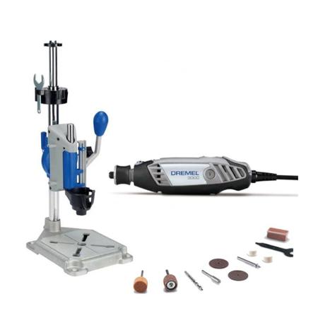 Kit Dremel Micro Retífica 3000 + Estação de Trabalho + Brocas