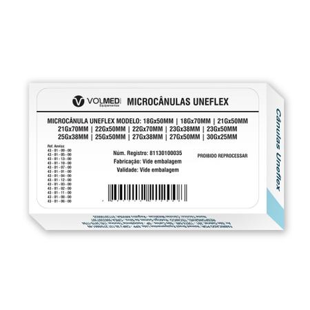 Microcânulas para preenchimento facial 25gx38mm cx 10un - FINEFLEX FLEXIVEIS Imagem de Microcânulas para preenchimento facial 25gx38mm cx 10un