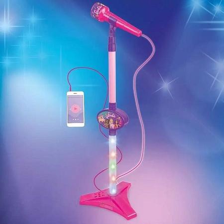Imagem de Microfone Barbie Dreamtopia Com Pedestal Fun F0057-6