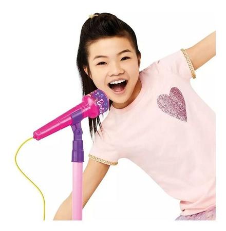 Imagem de Microfone Barbie Dreamtopia Com Pedestal Fun F0057-6