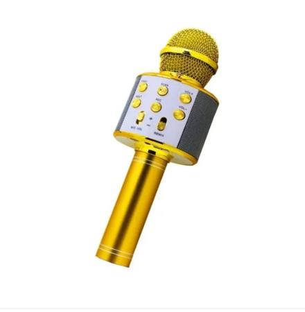 Microfone Bluetooth Sem Fio r Karaoke Reporter Cores Com