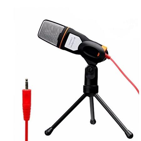 Imagem de Microfone Condensador para PC com Tripé e Cabo P2
