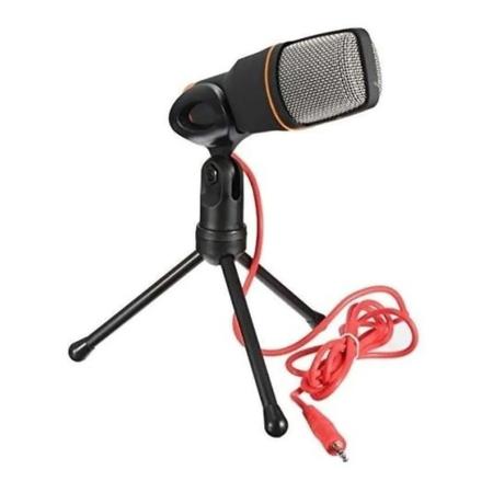 Microfone condensador tripé para gravação PC - Filó Modas Imagem de Microfone condensador tripé para gravação PC
