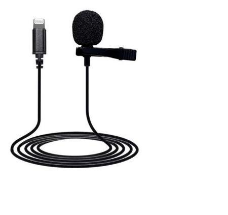 Imagem de Microfone de lapela com cabo 1,5m e plug lightining
