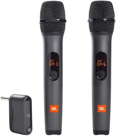 Imagem de Microfone duplo Sem fio JBL Wireless 2 Microfones original 
