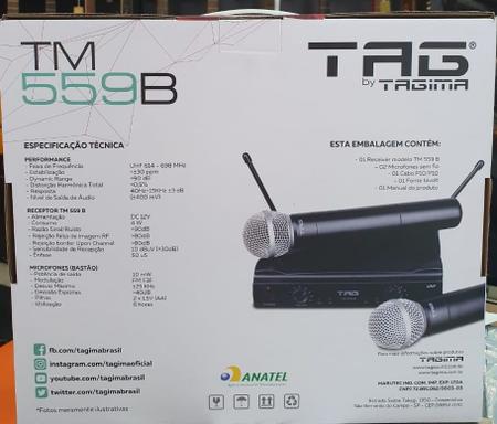 Imagem de Microfone duplo tagsound tm559b uhf