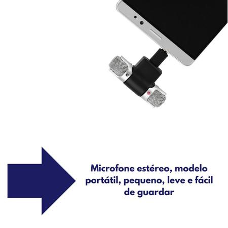 Imagem de Microfone Estereo portátil p/ Celular Soundvoice Lite Soundcasting 100