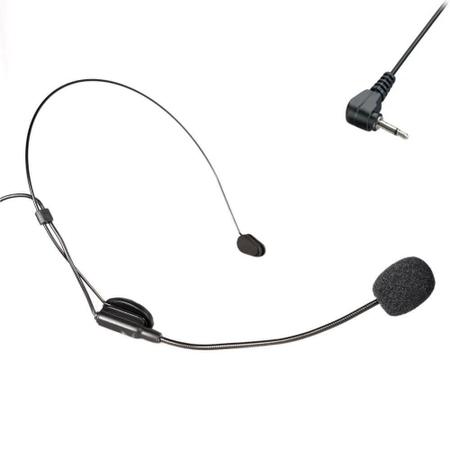 Imagem de Microfone Headset Slim S2 Auriculado P2 em L Preto
