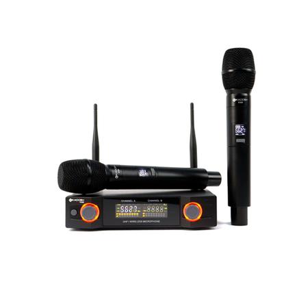 Imagem de Microfone kadosh k-402m sem fio duplo uhf