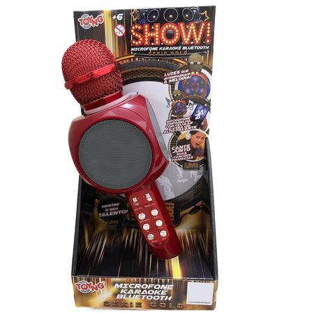 Brinquedo Toyng Microfone Karaokê Show Pink - Ref.36739 - Luxgolden