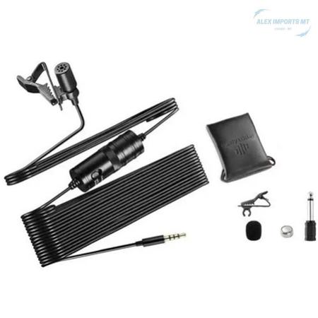 Microfone Lapela Câmera P2 P3 Para Gamers 6M - A.R Variedades Mt Imagem de Microfone Lapela Câmera P2 P3 Para Gamers 6M