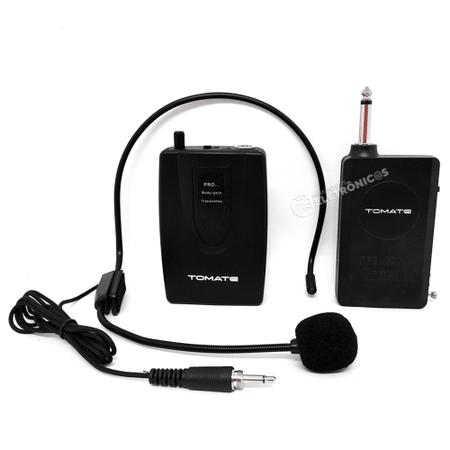 Imagem de Microfone Lapela Sem Fio Headset Cabeça Para Eventos Palestras Profissional Antena  MT2205