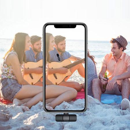 Imagem de Microfone Lapela Wireless Sem Fio Para IOS Lightning