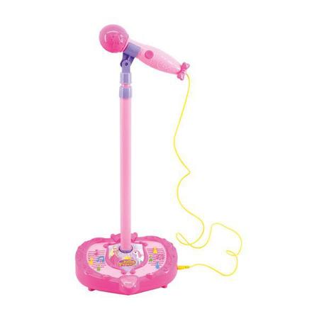 Imagem de Microfone Meninas Infantil Com Pedestal Com Som E Luz