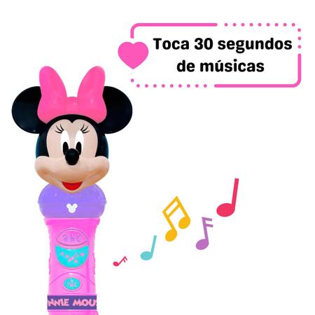 Imagem de Microfone Musical Infantil Minnie Disney Baby Cante e Grava -Yestoys