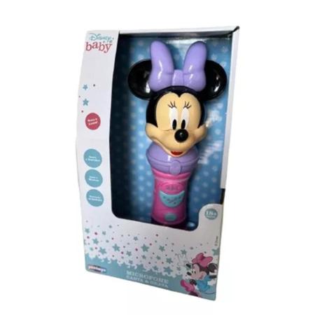 Imagem de Microfone Musical Infantil Minnie Disney Baby Cante e Grava -Yestoys