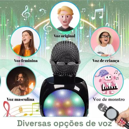 Microfone Portátil Sem Fio Karaokê Bluetooth Youtuber - Altomex Imagem de Microfone Portátil Sem Fio Karaokê Bluetooth Youtuber