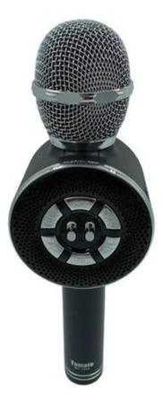 Microfone S/fio Bluetooth Karaokê Speaker Usb Led cores - Tomate Imagem de Microfone S/fio Bluetooth Karaokê Speaker Usb Led cores