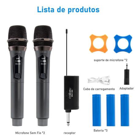 Bluespectrum Microfone De Controle De Volume De Alta Fidelidade