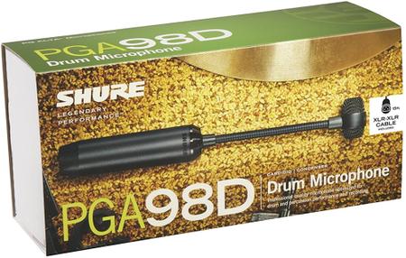 Imagem de Microfone Shure Drum PGA98D para bateria Cardióide Condensador