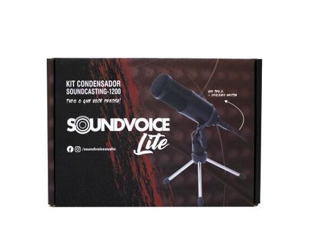 Imagem de Microfone soundvoice lite 1200 condensador usb