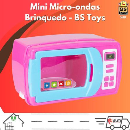 Imagem de Microondas Brinquedo Infantil menina cozinha  Bs Toys Micro ondas