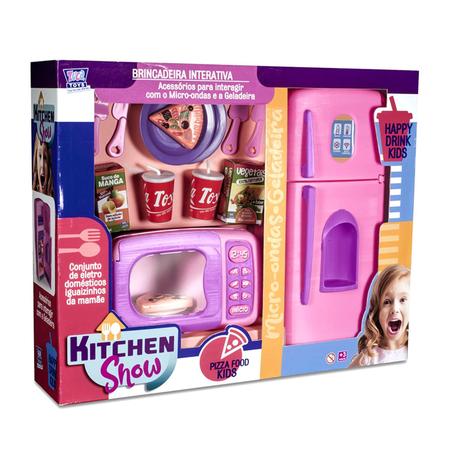 Imagem de Microondas E Geladeira Infantil Kitchen Show - Zuca Toys