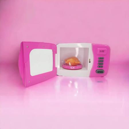 Imagem de Microondas Mania de Casa Dm Toys Com Luz e Som 20x13x12,5 cm